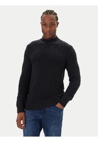 JOOP! Jeans Sweter 15 JJK-18Floriano 30047403 Granatowy Modern Fit. Kolor: niebieski. Materiał: bawełna