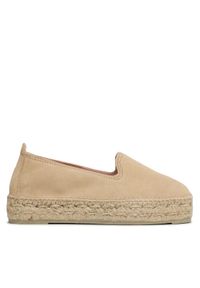 Manebi Espadryle Double Sole Espadrilles K 1.1 D0 Beżowy. Kolor: beżowy. Materiał: zamsz, skóra