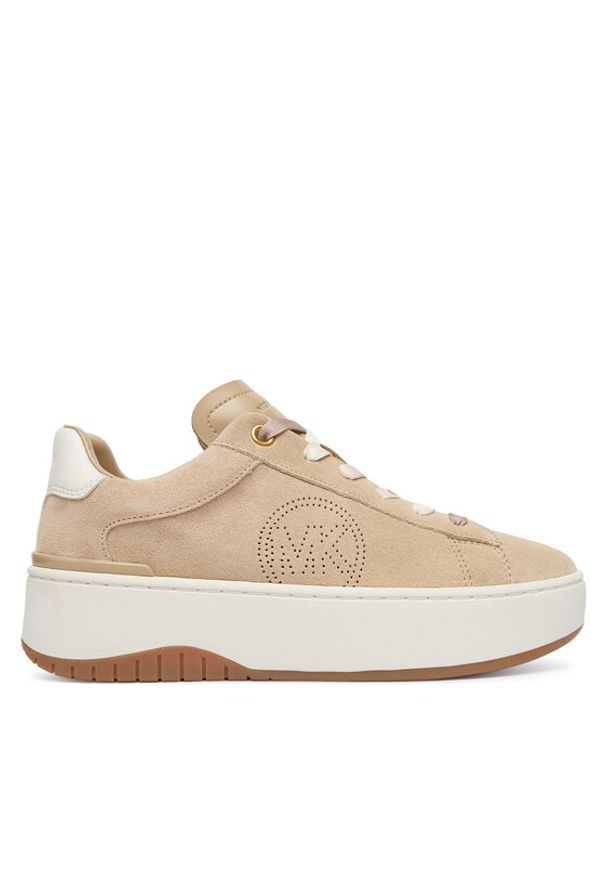MICHAEL Michael Kors Sneakersy Dootie 43T6DTFS1S Beżowy. Kolor: beżowy. Materiał: zamsz, skóra