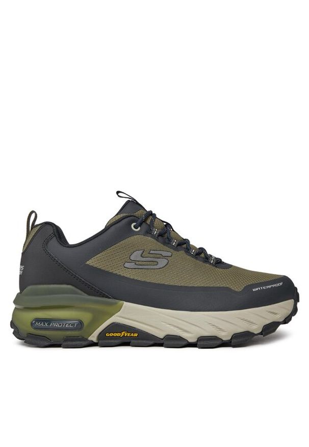 skechers - Skechers Sneakersy Max Protect Fast Track 237304/OLBK Zielony. Kolor: zielony. Materiał: materiał