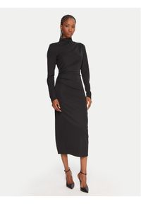 Fracomina Sukienka koktajlowa FS25WD2007W62601 Czarny Slim Fit. Kolor: czarny. Materiał: syntetyk. Styl: wizytowy #1