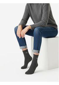 Nine West Skarpety długie CEO_AS_NW_05_W_AW25 (3 PACK) Szary. Kolor: szary. Materiał: bawełna #3