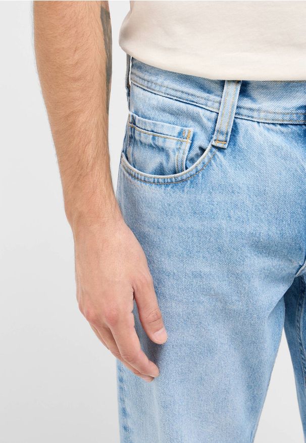 Mustang - Męskie Spodnie Jeansowe MUSTANG Denver Straight Denim Blue 1016340 5000 682