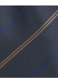 Krawat Męski - Angelo di Monti - Granat, Drobne Prążki. Kolor: niebieski. Materiał: tkanina. Wzór: prążki. Styl: elegancki, wizytowy #5