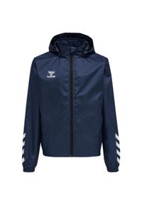 Kurtka do piłki nożnej dla dzieci Hummel Core XK Kids Spray Jacket. Kolor: niebieski. Sport: piłka nożna #1