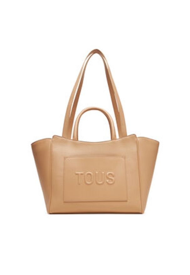 Tous - TOUS Torebka Brenda City 2002192245 Beżowy. Kolor: beżowy. Materiał: skórzane