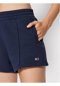 Tommy Jeans Szorty sportowe Essential DW0DW12626 Granatowy Regular Fit. Kolor: niebieski. Materiał: bawełna #4