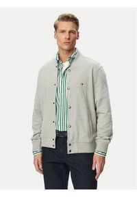 TOMMY HILFIGER - Tommy Hilfiger Kurtka bomber Essential MW0MW42470 Szary Regular Fit. Kolor: szary. Materiał: bawełna #1