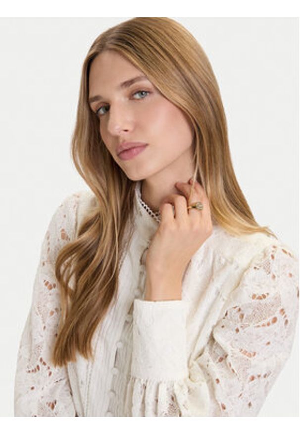 Guess Pierścionek JUBR05 449JW Złoty. Materiał: metalowe. Kolor: złoty