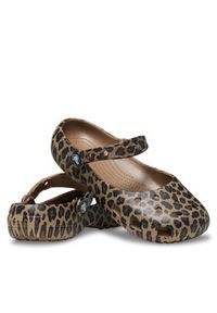 Crocs Baleriny Classic Animal Ballet 212478 Brązowy. Kolor: brązowy #7