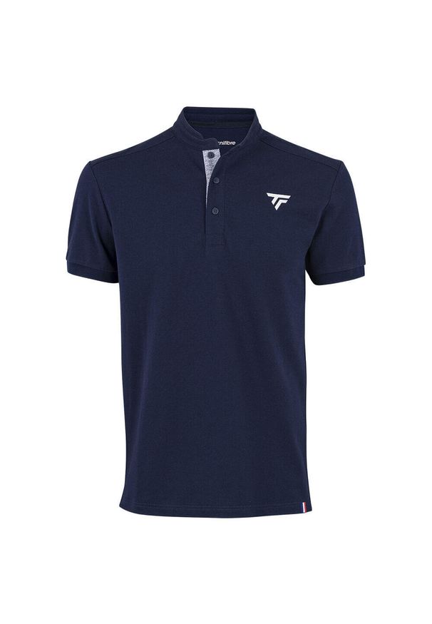 TECNIFIBRE - Koszulka Polo tenisowa męska granatowa Tecnifibre Polo Pique. Typ kołnierza: polo. Kolor: niebieski. Sport: tenis