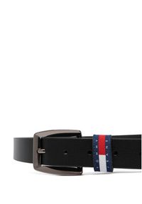 Tommy Jeans Pasek Tjw Bold Flag 3.0 AW0AW18099 Czarny. Kolor: czarny. Materiał: skóra #3