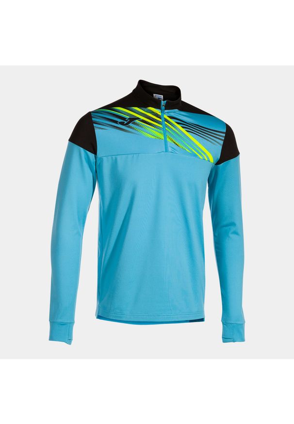 Bluza Joma Elite X. Kolor: szary, niebieski, wielokolorowy, czarny. Materiał: poliester, materiał, elastan. Sport: bieganie