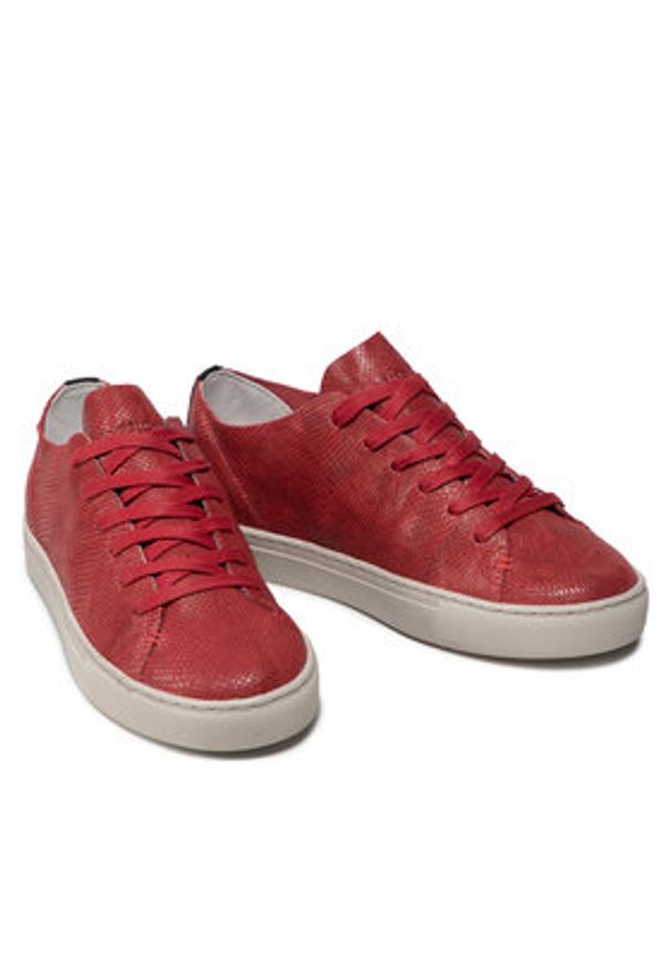 Crime London Sneakersy Low Cut 25297PP1.70 Czerwony. Kolor: czerwony. Materiał: zamsz, skóra
