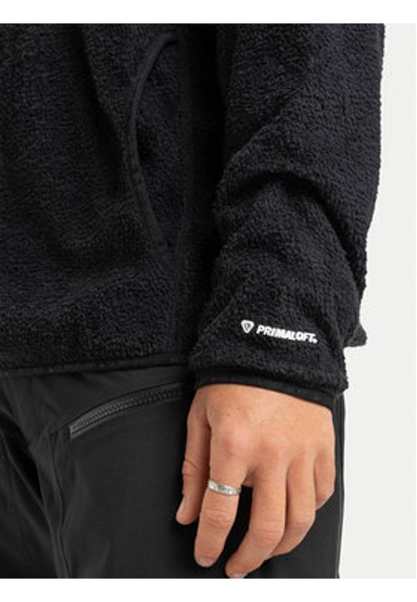 Quiksilver Polar Warm Up Hoodie EQYPF03079 Czarny Regular Fit. Kolor: czarny. Materiał: syntetyk