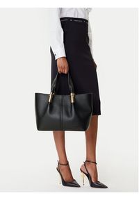 Elisabetta Franchi Torebka BS-42A-56E2-V400 Czarny. Kolor: czarny. Materiał: skórzane