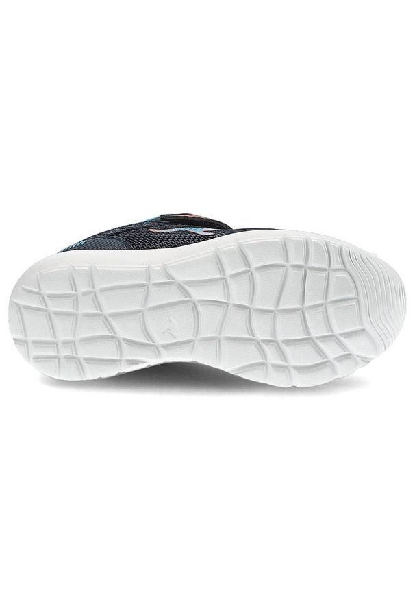 KangaRoos - Sneakersy dziecięce Kangaroos, cholewka z materiału tekstylnego o siateczkowej strukturze z zapięciem na rzep i elastycznymi sznurkami wzmocniona prz. Okazja: na uczelnię, na co dzień. Zapięcie: rzepy. Kolor: niebieski. Materiał: materiał, skóra ekologiczna. Szerokość cholewki: normalna