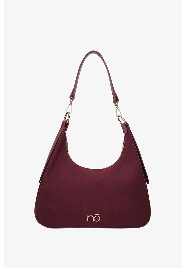 Nobo - śliwkowa torebka na ramię nobo nbag-l0100-cm05. Kolor: czerwony. Rodzaj torebki: na ramię