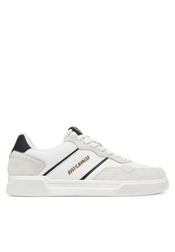 Sneakersy Just Cavalli. Kolor: biały