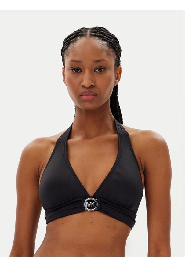 MICHAEL Michael Kors Góra od bikini MM7M275 Czarny. Kolor: czarny. Materiał: syntetyk