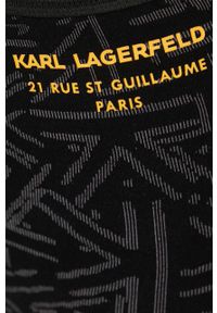 Karl Lagerfeld legginsy damskie kolor czarny wzorzyste. Kolor: czarny. Materiał: materiał, dzianina #2