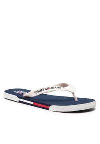 Japonki Tommy Jeans Mens Flag Beach Sandal EM0EM01032 Ecru YBL. Kolor: biały
