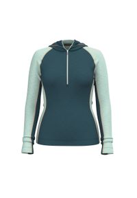 Bluza damska Smartwool Classic Thermal Merino Base Layer 1/2 Zip Hoodie Boxed. Kolor: zielony #1