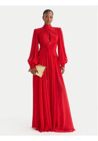 Babylon Sukienka wieczorowa S00833 Czerwony Regular Fit. Kolor: czerwony. Materiał: syntetyk. Styl: wizytowy #5