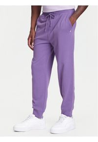United Colors of Benetton - United Colors Of Benetton Spodnie dresowe 342ZUF01B Fioletowy Regular Fit. Kolor: fioletowy. Materiał: bawełna #1