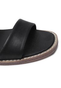 skechers - Skechers Klapki Groupie 163033/BLK Czarny. Kolor: czarny. Materiał: skóra #5