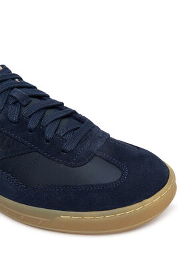 Clarks Sneakersy CraftRally Ace 26186429 Granatowy. Kolor: niebieski. Materiał: skóra, zamsz