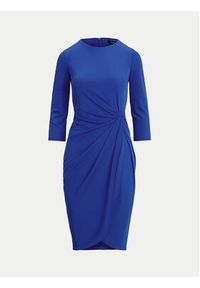 Lauren Ralph Lauren - LAUREN RALPH LAUREN Sukienka codzienna 250957709001 Niebieski Regular Fit. Okazja: na co dzień. Kolor: niebieski. Materiał: syntetyk. Typ sukienki: proste. Styl: casual #5