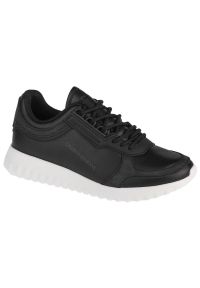 Buty Calvin Klein Runner Laceup W YW0YW00375-BEH czarne. Zapięcie: sznurówki. Kolor: czarny. Materiał: skóra, guma, jeans