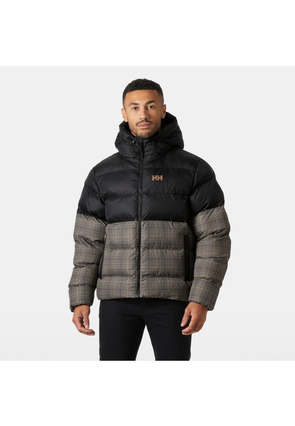Kurtka puchowa Helly Hansen Oslo Graphic Puffy. Kolor: brązowy. Materiał: puch