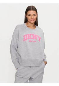 DKNY Sport Bluza DP4T9944 Szary Loose Fit. Kolor: szary. Materiał: bawełna, syntetyk. Styl: sportowy #1