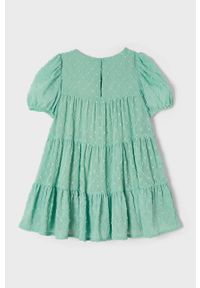 Mayoral sukienka dziecięca kolor turkusowy mini oversize. Kolor: turkusowy. Typ sukienki: oversize. Długość: mini #4