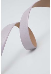 Calvin Klein pasek skórzany damski kolor fioletowy. Kolor: fioletowy. Materiał: skóra #2