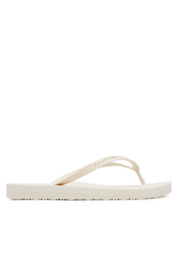 TOMMY HILFIGER - Tommy Hilfiger Japonki Hilfiger Strap Beach Sandal FW0FW08736 Écru. Materiał: materiał