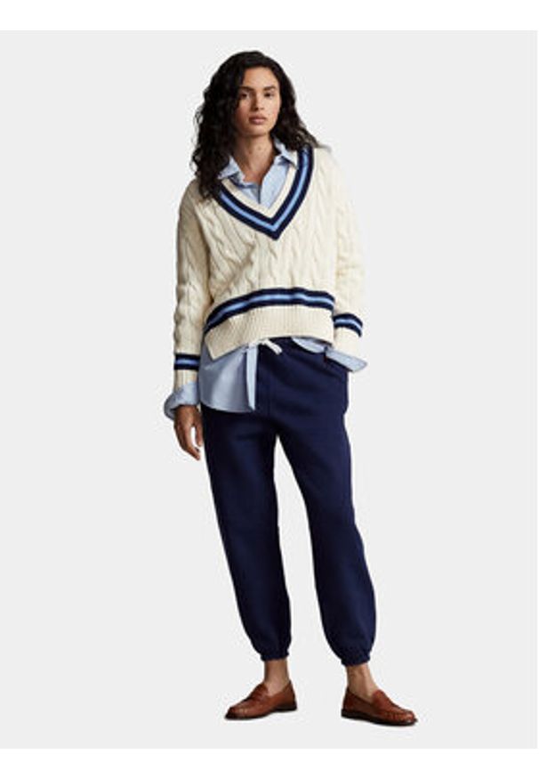 Polo Ralph Lauren Spodnie dresowe Prl Flc Pnt 211943009002 Granatowy Regular Fit. Kolor: niebieski. Materiał: bawełna