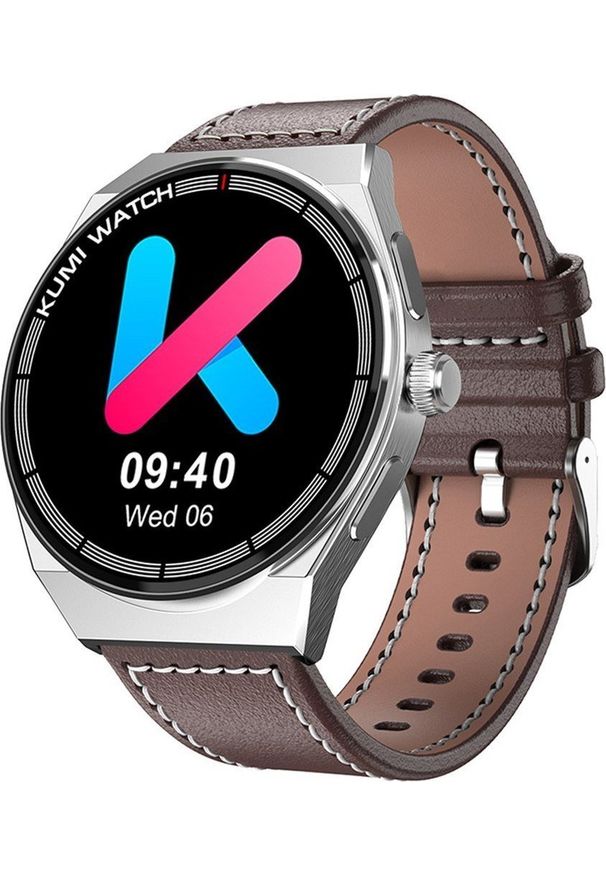 Smartwatch Kumi GT5 Max Brązowy (KU-GT5M/SR). Rodzaj zegarka: smartwatch. Kolor: brązowy