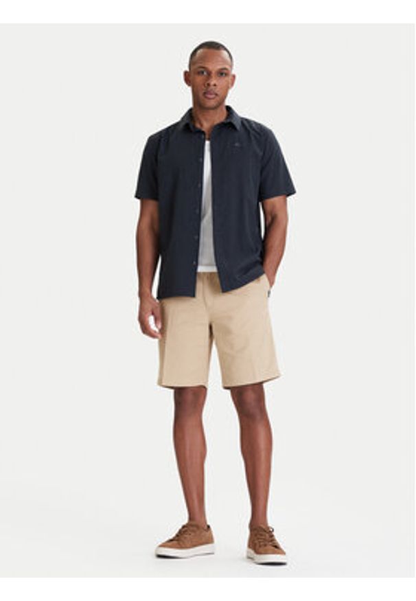 Quiksilver Koszula Mw Premium Stretch EQYWT04623 Czarny Regular Fit. Kolor: czarny. Materiał: bawełna