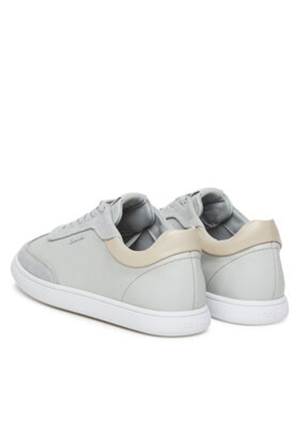 Calvin Klein Sneakersy Cupsole Lace Up - Lth Sue Mix HW0HW02435 Szary. Kolor: szary. Materiał: skóra