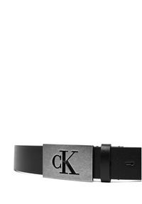 Calvin Klein Pasek Męski Ck Plaque Smooth 35Mm LV04D7043G Czarny. Kolor: czarny. Materiał: skóra #2