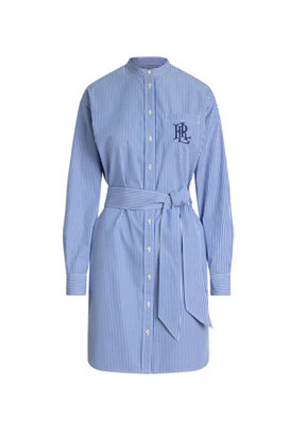 Lauren Ralph Lauren - LAUREN RALPH LAUREN Sukienka koszulowa 200963845001 Niebieski Straight Fit. Kolor: niebieski. Materiał: bawełna. Typ sukienki: koszulowe