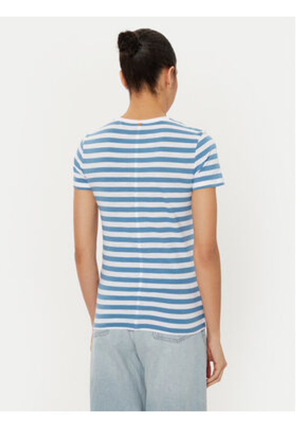 BOSS T-Shirt C_Esla_Striped 50504192 Niebieski Regular Fit. Kolor: niebieski. Materiał: bawełna