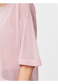 Sisley Sweter 1034M102Y Różowy Regular Fit. Kolor: różowy. Materiał: wiskoza #4