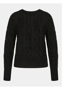 Sisley Sweter 17L3M103W Czarny Boxy Fit. Kolor: czarny. Materiał: wełna #5