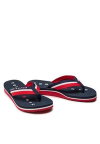 TOMMY HILFIGER - Tommy Hilfiger Japonki Tommy Loves Ny Beach Sandal FW0FW02370 Granatowy. Kolor: niebieski. Materiał: materiał #4