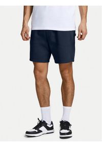 Jack & Jones - Jack&Jones Szorty sportowe Gordon 12249285 Granatowy Regular Fit. Kolor: niebieski. Materiał: bawełna. Styl: sportowy