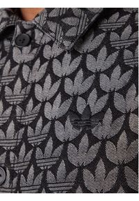 Adidas - adidas Koszula jeansowa Monogram KC6379 Szary Loose Fit. Kolor: szary. Materiał: bawełna #5